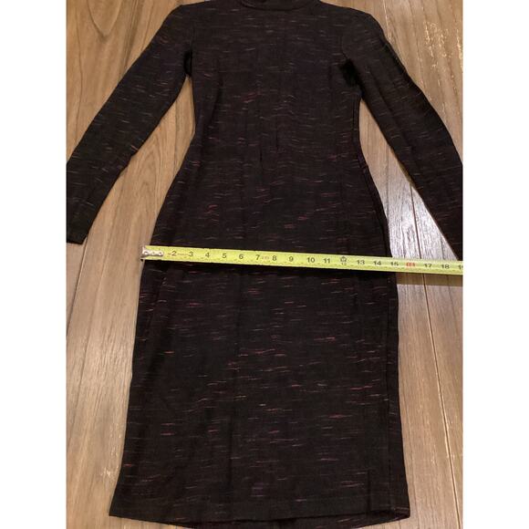 Reiss 1971 Dora HIGH-NECK JERSEY DRESS long sleeve classy knee length bodycon 4 - Picture 6 of 13